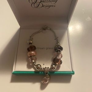 💜Dazzling Designs Artisan Glass Bracelet